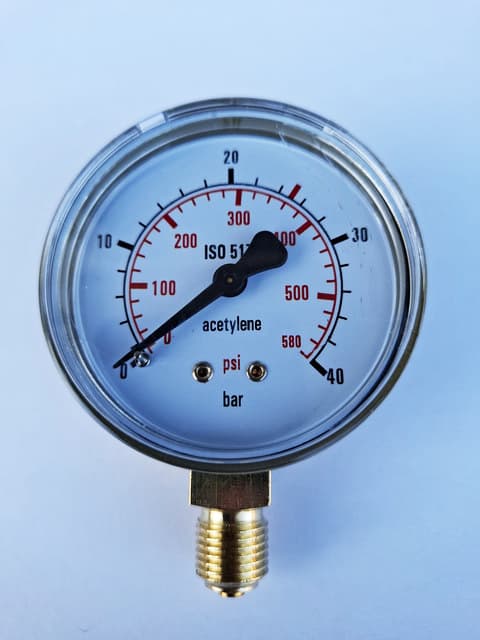 Manometr Ø63 mm 0-25/40bar